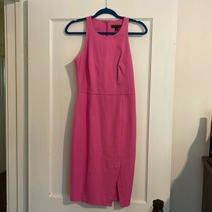 Stretchy twill pink banana republic sheath dress